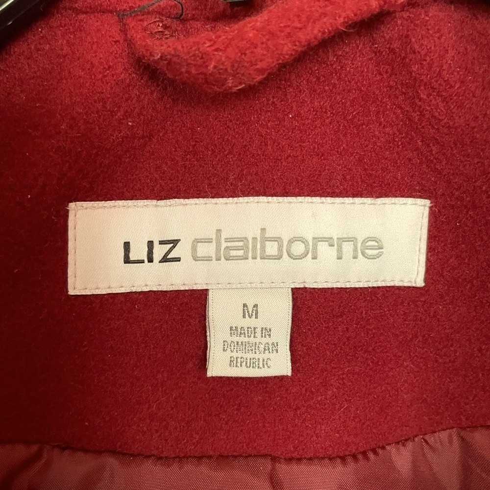 Liz Claiborne Red Peacoat - Picture 8 of 9